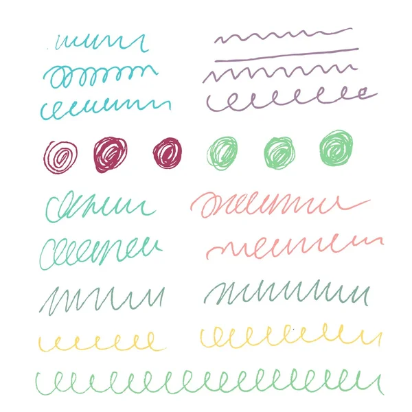 Vector set of grunge brush strokes. Vector brush strokes collection. — Stock Vector