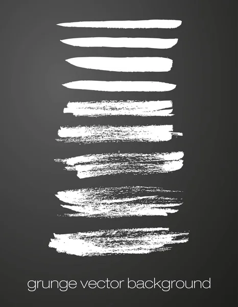 Vector set of grunge brush strokes. Vector brush strokes collection. — Stock Vector