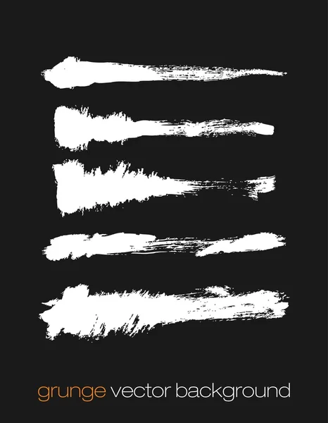 Vector set of grunge brush strokes. Vector brush strokes collection. — Stock Vector