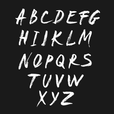 Grunge fırça darbeleri vektör seti. Vektör fırça darbeleri koleksiyonu. 