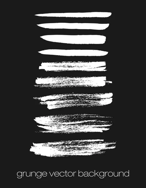 Vector set of grunge brush strokes. Vector brush strokes collection. — Stock Vector