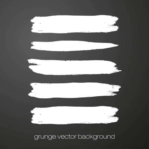 Vector set of grunge brush strokes. Vector brush strokes collection. — Stock Vector