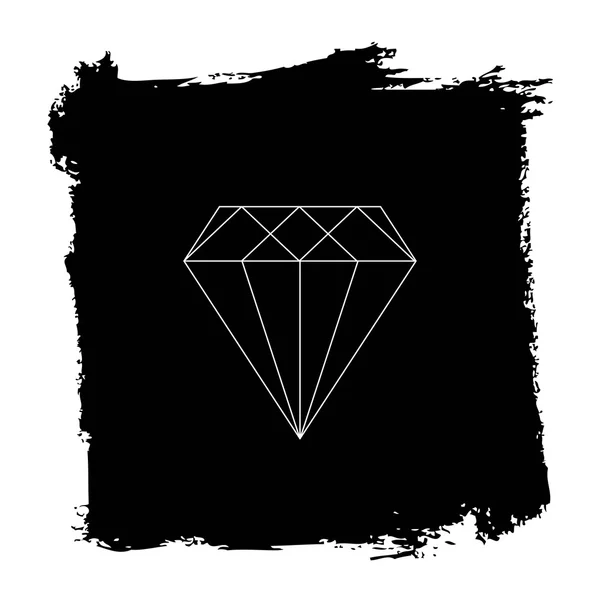 Linie Diamant Drahtgestell Design Logos und Symbole Elemente für Karten oder Abzeichen. — Stockvektor