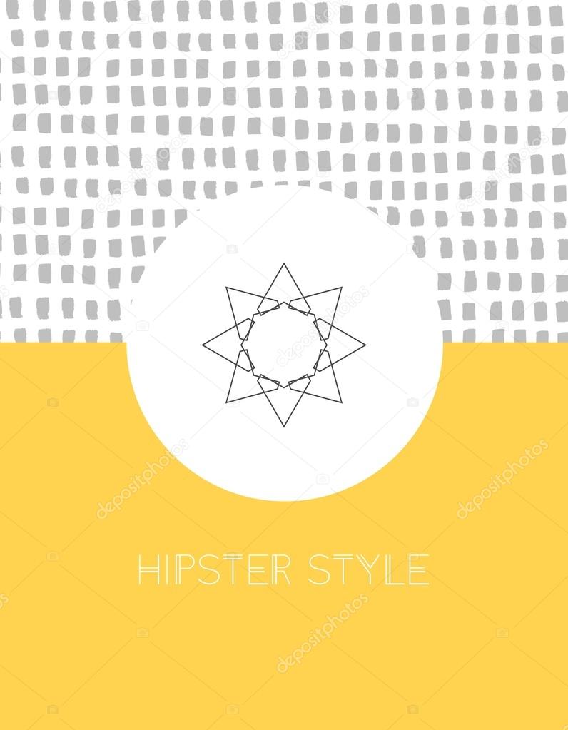 Vector line logos and icons. Line design elements for invitations and greeting cards. Vector emblems and badges. Abstract hipster logo templates