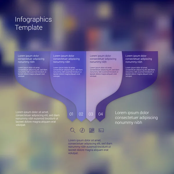 Set of infographic template layouts. Flow chart secuence numbered banner design — Stock vektor