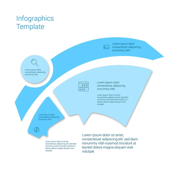 Set of infographic template layouts. Flow chart secuence numbered banner design — ストックベクタ