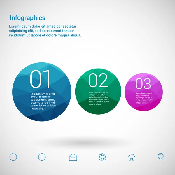 Set of infographic template layouts. Flow chart secuence numbered banner design — Stockvector