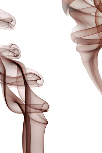 Beyaz arka plan üzerinde renkli duman