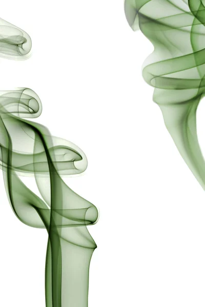 Beyaz arka plan üzerinde renkli duman