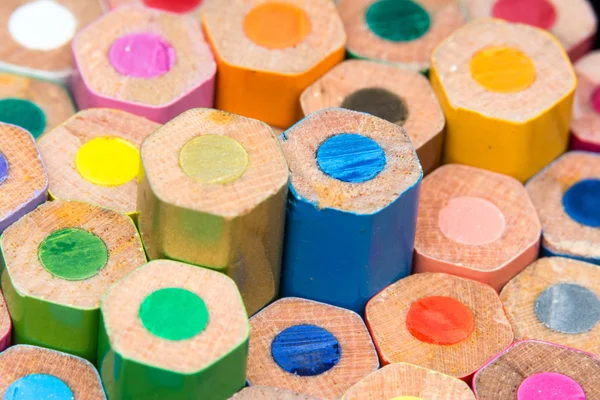 Farverige farve blyanter - Stock-foto