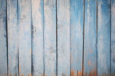 Vintage plaj ahşap arka planı - Turkuaz ya da mavi deniz rengine boyanmış eski ahşap ahşap kaplama İskandinav ya da kırsal kavram geçmişi