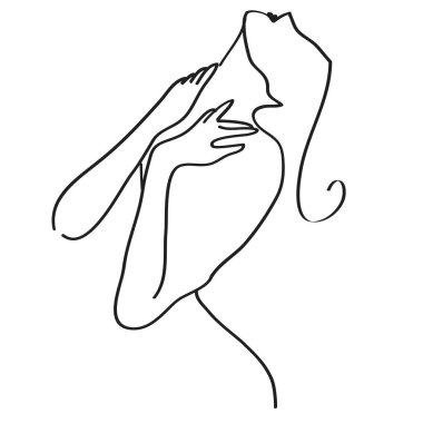 An minimalism abstract vector line drawing. Can be used for wall decoration, product packaging and other decorations