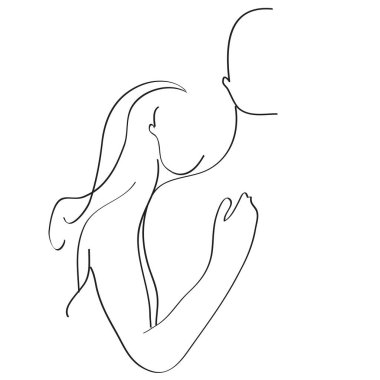 An minimalism abstract vector line drawing. Can be used for wall decoration, product packaging and other decorations