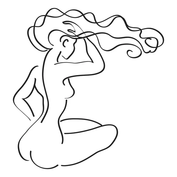 An minimalism abstract vector line drawing. Can be used for wall decoration, product packaging and other decorations