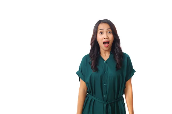 Asiatisches Mädchen Ist Überrascht Dass Sie Aufgeregt Ist — Stockfoto
