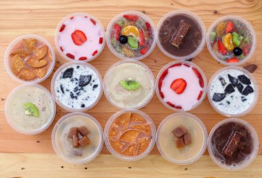 Ev yapımı puding. Oruç tutarken yemek ya da aperatif için uygun bir yemek.