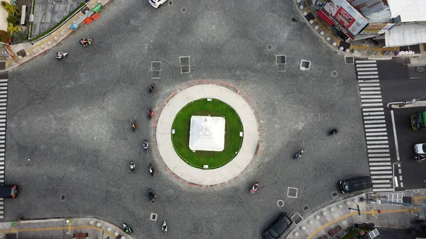 Vista Aérea Tugu Jogja Monumento Yogyakarta Indonesia — Foto de Stock