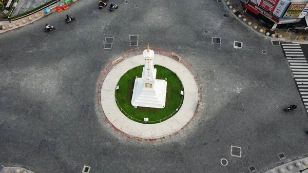 Vista Aérea Tugu Jogja Yogyakarta Monumento Indonésia — Fotografia de Stock