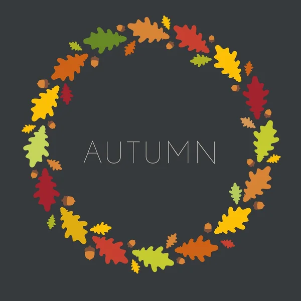 Herbst abstrakte Blatt Hintergrund. — Stockvektor