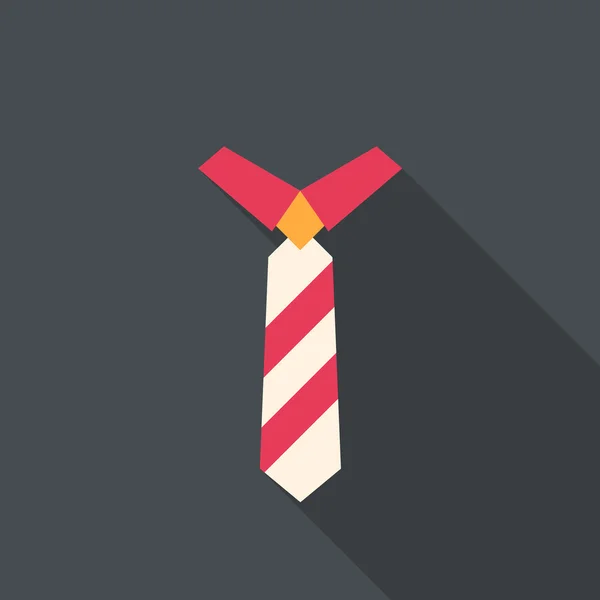 Cravatta business icona piatta — Vettoriale Stock