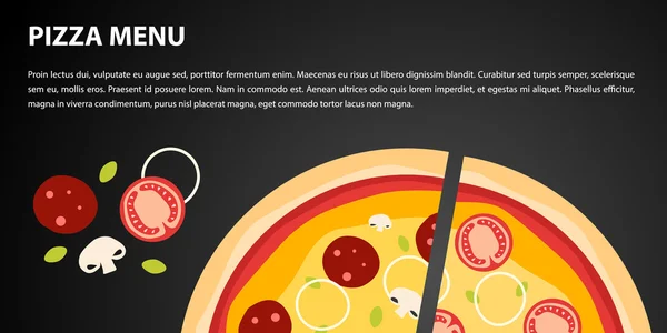 Pizza-Design — Stockfoto