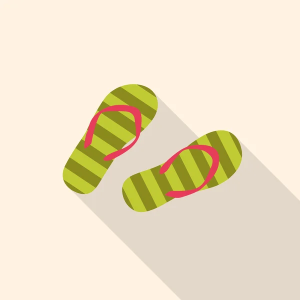 Summer flip flop flat Icon