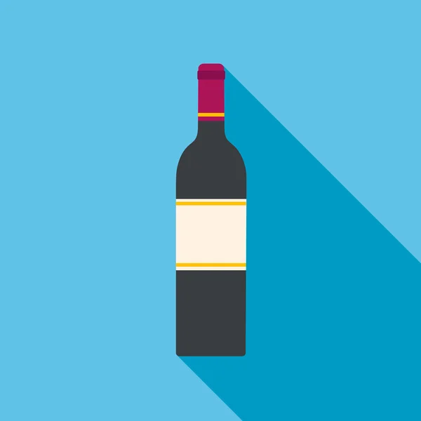 Şarap şişesi vektör düz simgesi