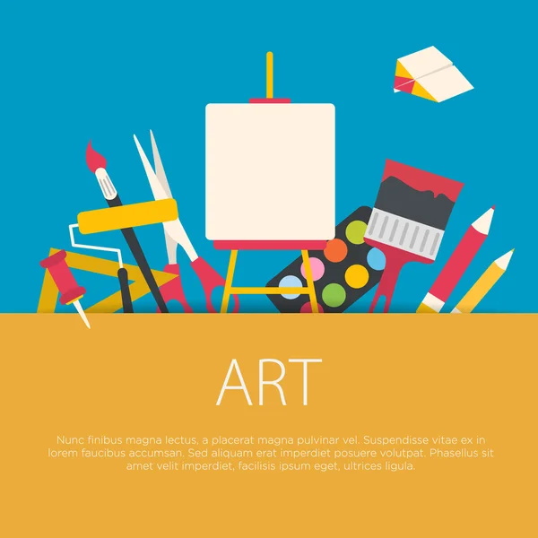 Düz Tasarım sanat kavramı.