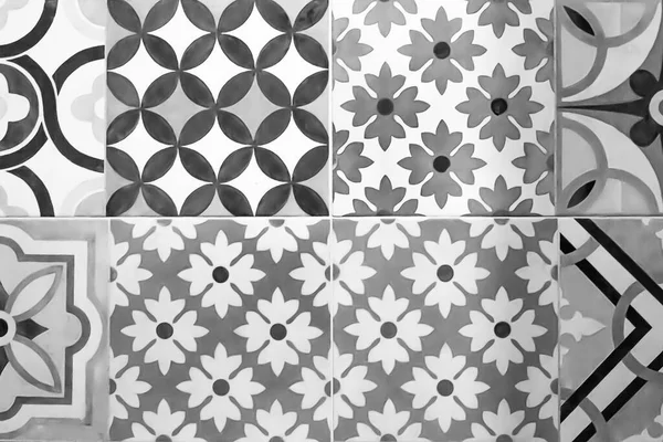 Güzel gri antika fayans dokunuşu