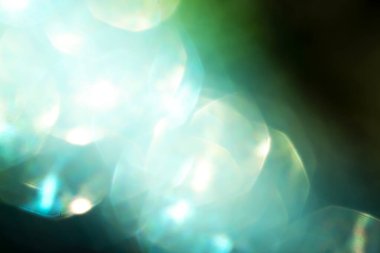 Yeşil ve mavi bokeh soyut arkaplan