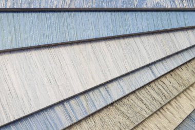 PVC Polymer Vinil numunesi, kopyalama alanı içindeki kat tasarımını seçecek müşteriler için