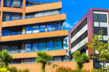 Tipik İskandinav tarzı modern yaşam evleri