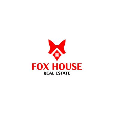 Fox House Logo Tasarım Vektörü
