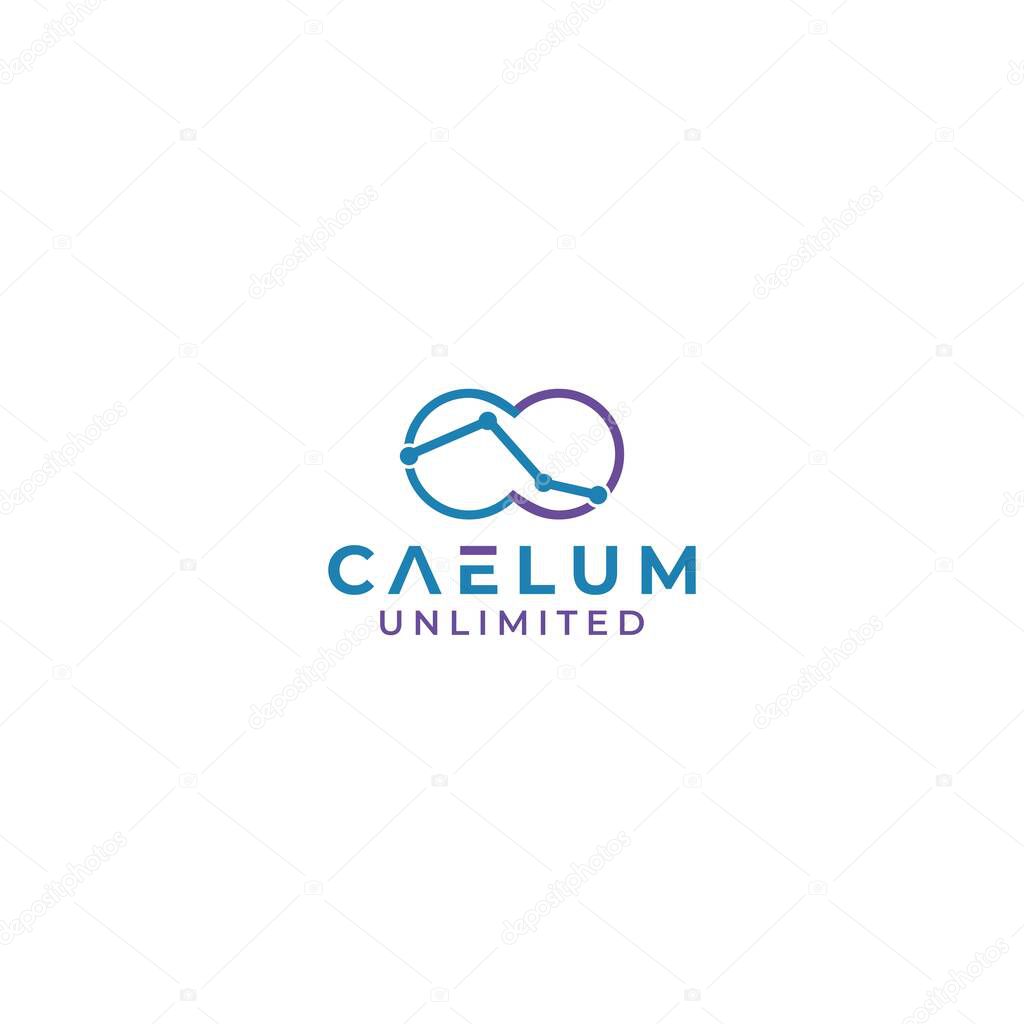 Caelum Unlimited Logo Design Vector
