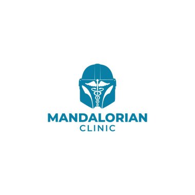 Mandalorian Clinic Logo Design Vector clipart