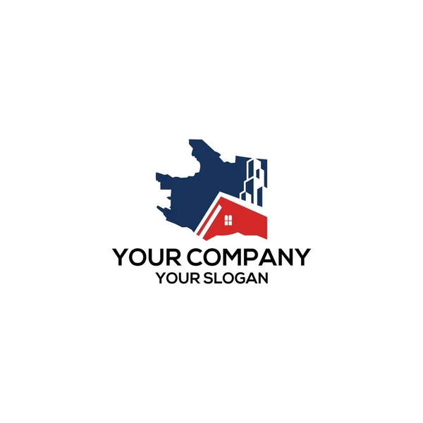 Vancouver Real Estate Logo Design Vector — Stockový vektor