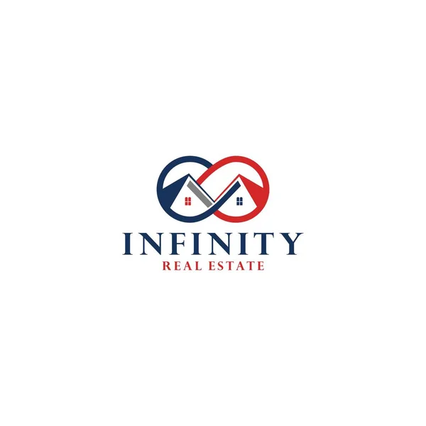 Inifinity Nieruchomości Logo Design Vector — Wektor stockowy