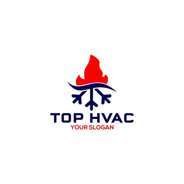 Üst HVAC Logo Tasarım Vektörü