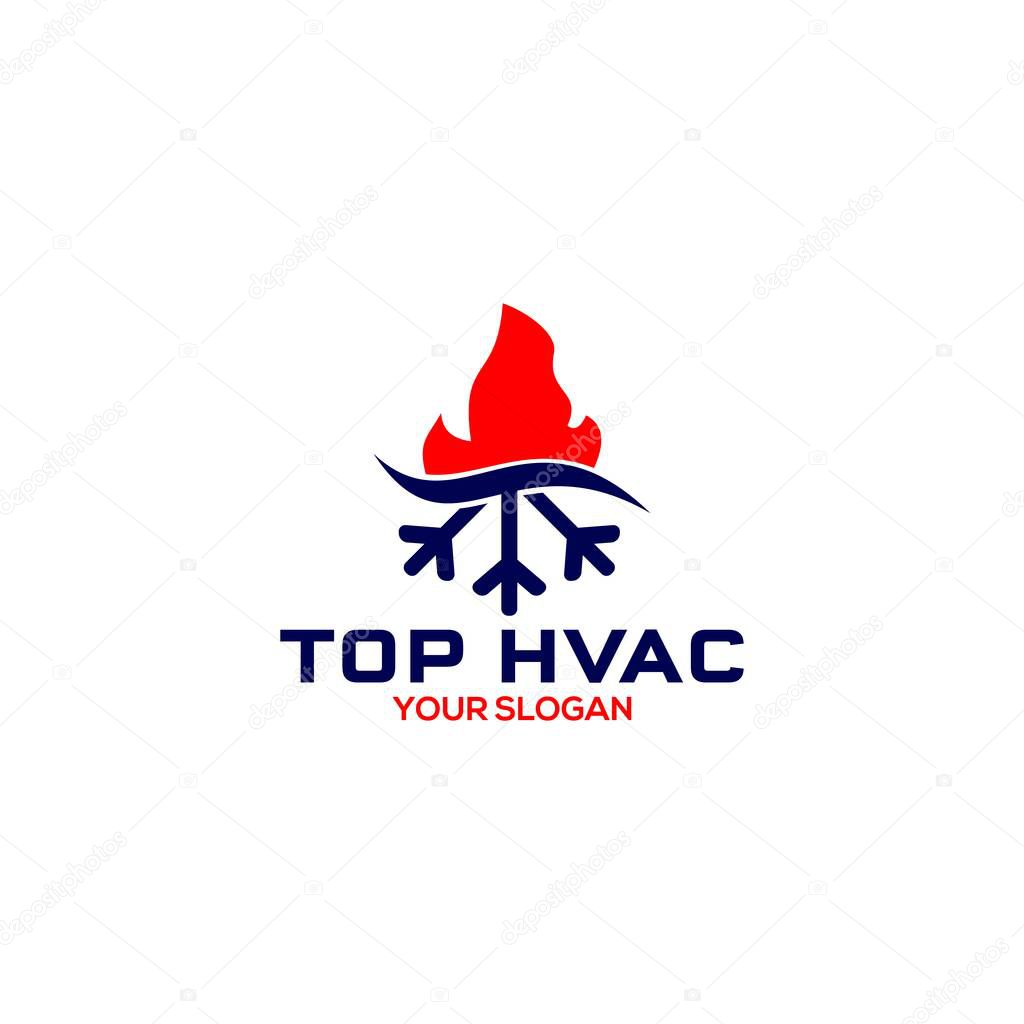 Top HVAC Logo Design Vector