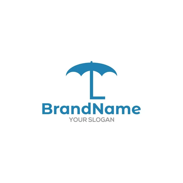Umbrella Logo Design Vector — Wektor stockowy