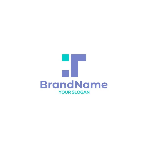 Simple Tech Logo Design Vecteur — Image vectorielle