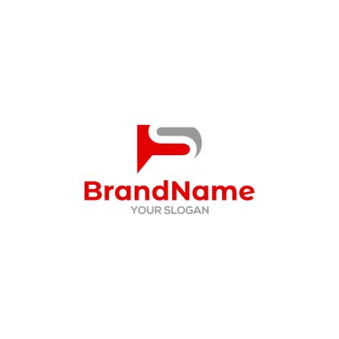 Basit PS Logo Tasarım Vektörü