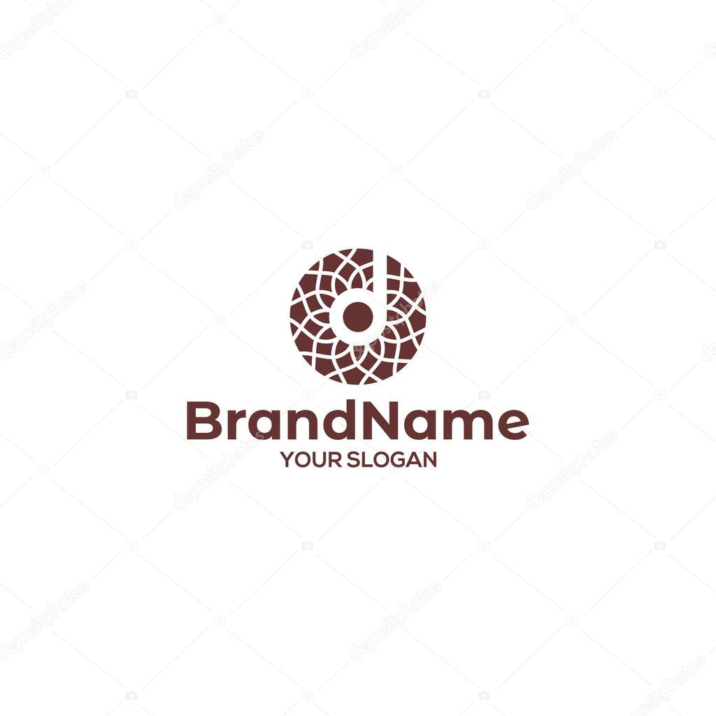 D Tile and Stone Logo Design Vector
