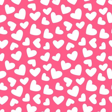 Pembe arka planda kalbi olan kusursuz bir sevgililer günü. Tekstil, kumaş, ambalaj, duvar kağıdı, arkaplan, kart, not, davetiye