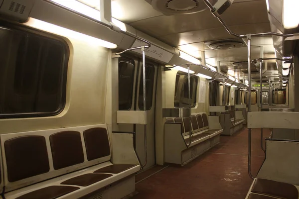 Interno Del Metrotreno 721 Uauza 2001 Anno Produzione Ultimo Giorno — Foto Stock