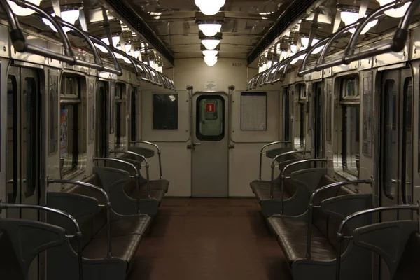 Interior Metrotrain Ema 502 1973 Ano Produção Último Dia Exploração — Fotografia de Stock