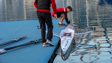 Ders kürek için çocuk