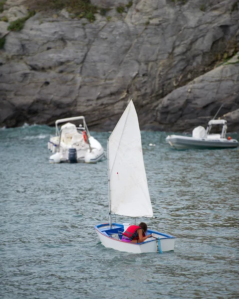 Escola de vela no verão — Fotografia de Stock