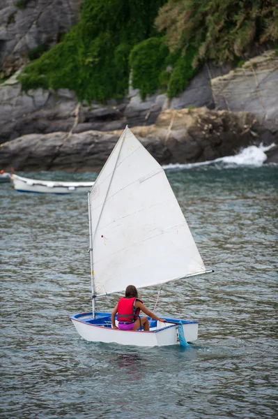 Scuola di vela in estate — Foto Stock