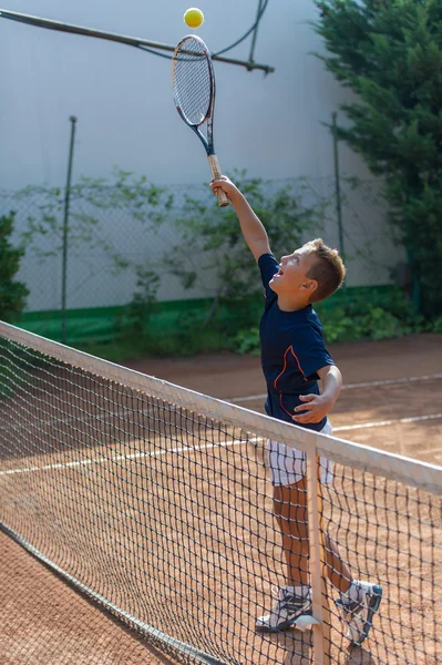 Tennisschool binnen — Stockfoto